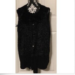 Adrianna Papell Faux fur vest